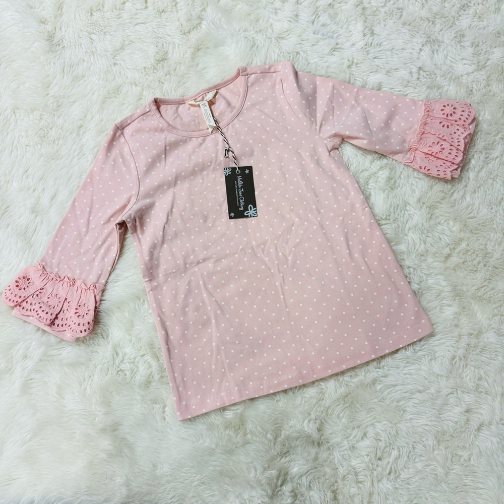 NEW! Matilda Jane Enchanted Garden 3/4 Sleeve Ruffle Tee